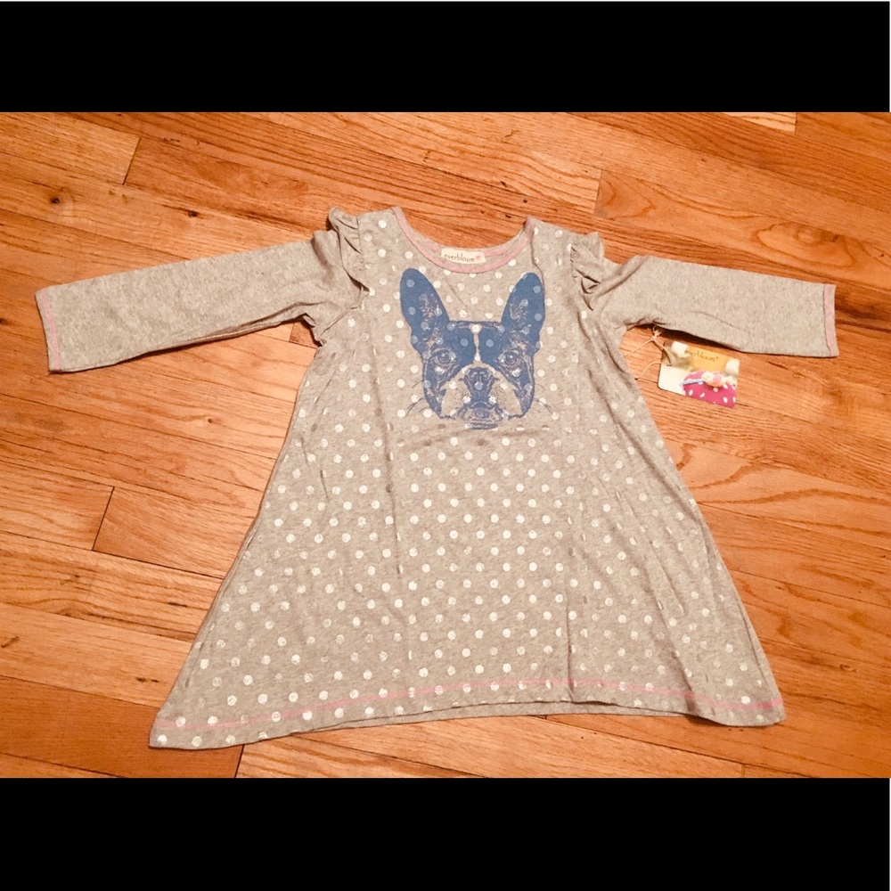 Everbloom Frenchie Long Sleeve Tee: NWT